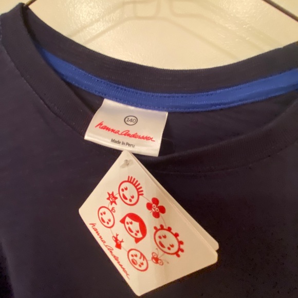 NWT Hanna Anderson Navy Long Sleeve Top - Picture 2 of 7